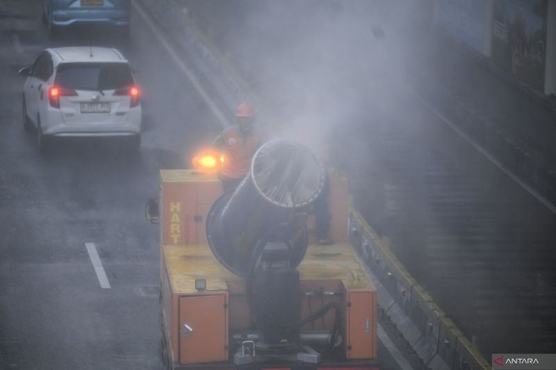 DKI sebut pengoperasian "water mist" kurangi sebaran abu vulkanik