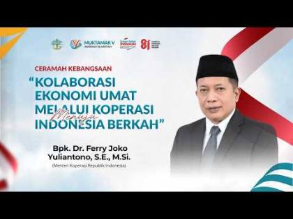 LIVE Ceramah Kebangsaan - Kolaborasi Ekonomi Umat Melalui Koperasi Menuju Indonesia Berkah