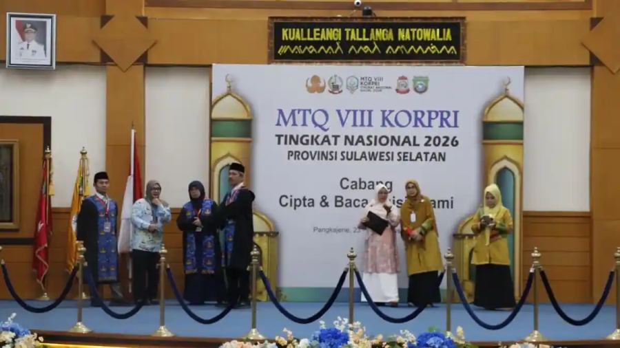 75 Peserta Ikuti Cipta Baca Puisi, 4 Cabang MTQ KORPRI Digelar di Pangkep
