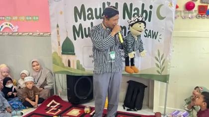 Maulid Nabi di KB Cahaya Aisyiyah Hadirkan Kak Ari dan Si Paijo, Anak-anak Belajar dengan Ceria