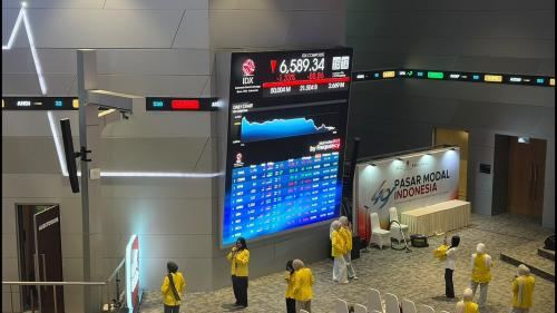 IHSG Ditutup Turun 1,33 Persen ke 6.589, Sebanyak 543 Saham Melemah