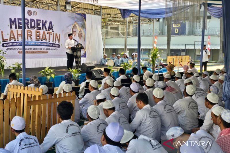 Maulid Nabi di Lapas Narkotika Jakarta perkuat nilai keagamaan