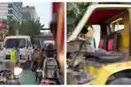 Masih Ada Kerumunan di Sekitar Pejompongan, Kemanggisan Arah ke Semanggi Ramai Lancar 