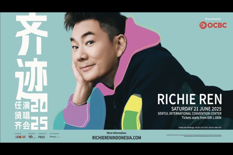 Richie Ren akan kembali menyapa penggemar Indonesia pada 19 Desember
