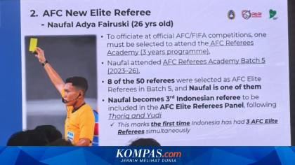 Ketua Komite Wasit PSSI Puji Naufal Adya Fairuski, Kelak Bisa Jadi Wasit di Piala Dunia