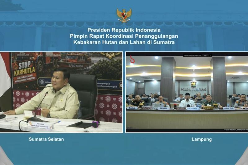Presiden pimpin rapat penanganan karhutla tiga provinsi di Sumatera
