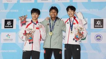 Antasyafi Robby Raih Emas di World Climbing Series Guiyang