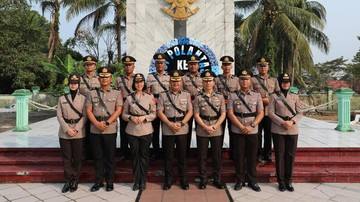 Sambut HUT ke-71 Lalu Lintas, Ditlantas Polda Kaltara Ziarah ke TMP Telabang Bangsa