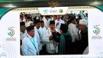 Prabowo Hadiri Penutupan Muktamar ke-35 NU di Jombang