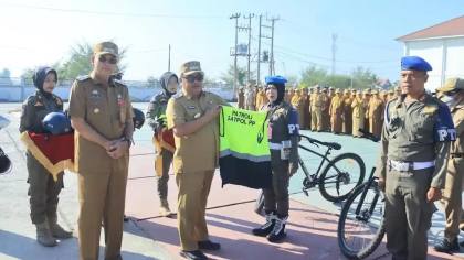 Bupati Daeng Manye Launching SI PATROL, 15 Petugas Naik Sepeda Siap Pantau Kawasan Perkotaan Takalar