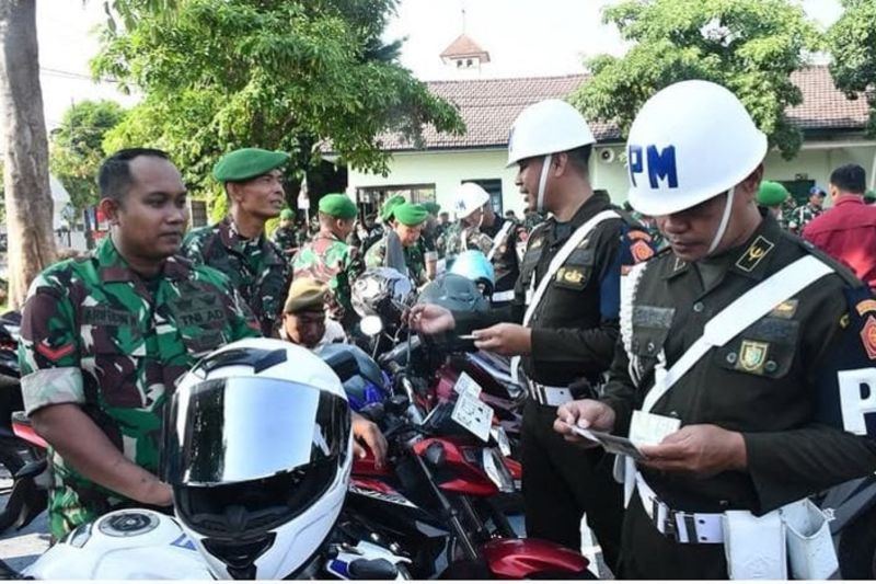 Ratusan kendaraan prajurit diperiksa mendadak di Makorem Madiun