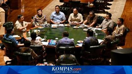Tak Hadiri Resepsi Pernikahan Sesprinya, Prabowo Rapat Bareng Menhan hingga Kepala BIN