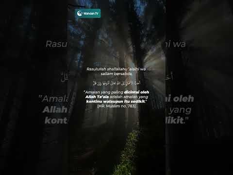 Sedikit tapi konsisten itu lebih baik, daripada banyak tapi hanya sekali-kali