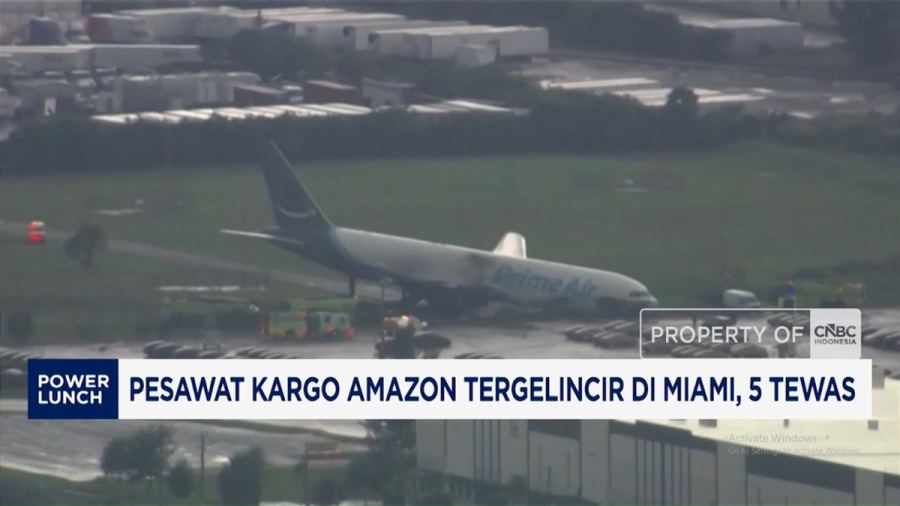 Video: 5 Tewas, Pesawat Kargo Amazon Tergelincir di Miami