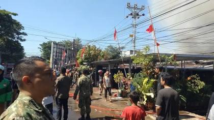 23 Rumah Hangus Terbakar di Asrama Mattoanging Makassar
