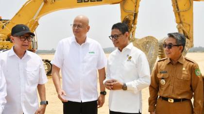 Wamen ESDM Resmikan Groundbreaking Proyek Hilirisasi Batu Bara BUMI