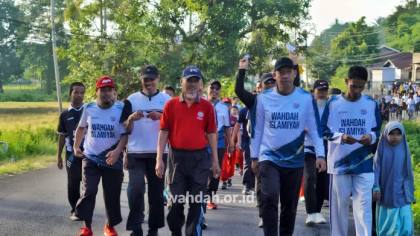 Semarak Muktamar V Wahdah Islamiyah, Wabup Sinjai Lepas Ratusan Peserta Jalan Santai