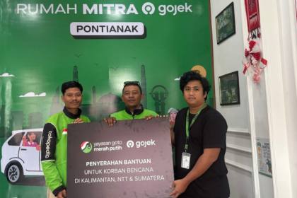 Gojek dan YGMP bantu mitra driver terdampak bencana