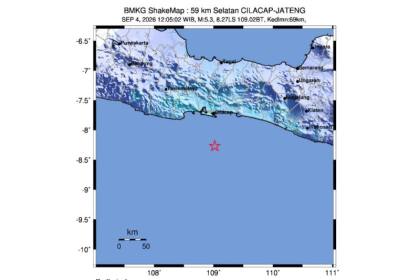BMKG: Gempa M5,3 selatan Cilacap dipicu aktivitas subduksi