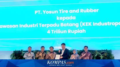 Yosun Tire Bangun Pabrik Ban di KEK Batang, Investasi Rp 4 Triliun