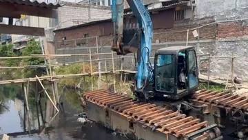 Komponen Alat Berat Dicuri Bikin Proyek Jembatan Semonggol Mangkrak