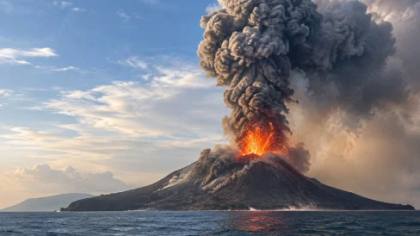 Gunung Anak Krakatau Kembali Erupsi Minggu Malam, Status Masih Siaga III