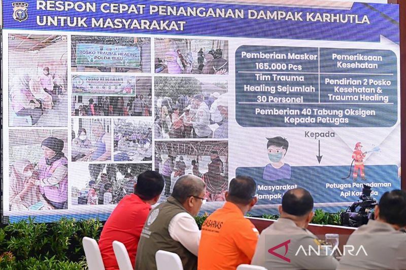 Prabowo apresiasi gotong royong seluruh pihak tangani karhutla di Riau