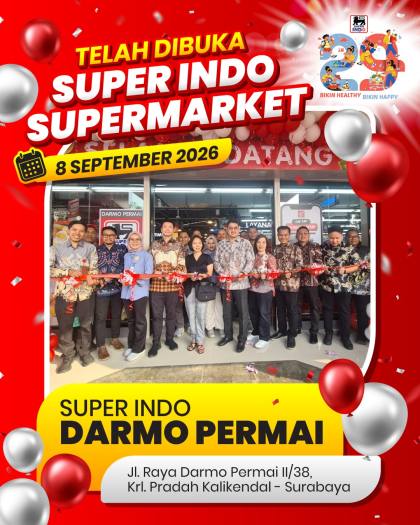 Promo Super Indo Darmo Permai Hari Ini, serta Diskon Mi Instan, Daging Sapi Giling dll