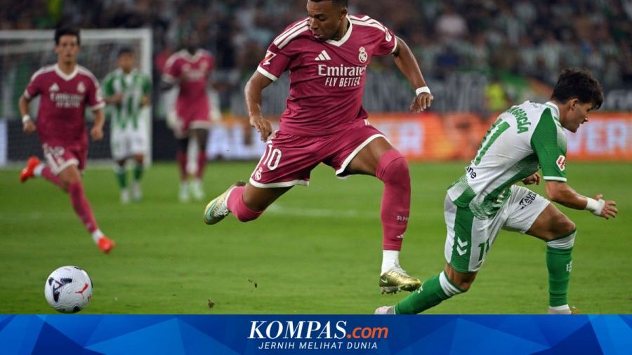 Hasil HT Real Betis Vs Real Madrid 0-0: Los Blancos Dominan tapi Buntu