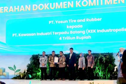 Yosun Tire investasi Rp4 triliun bangun pabrik manufaktur di KEK Batang