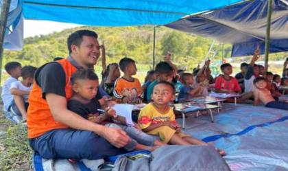 Rumah Zakat Menggelar LDP bagi Anak-Anak Terdampak Gempa di Manggarai Timur