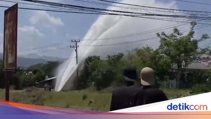 Semburan Air Rusak 4 Rumah di Sigi Dipicu Pipa Bocor Terdampak Gempa