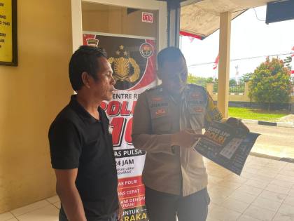 Bhabinkamtibmas Polsek Asera Sosialisasikan Super App Polri dan Call Center 110