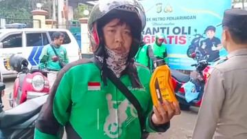 Apel Sabuk Kamtibmas di Polsek Penjaringan, Ojol Senang Bisa Ganti Oli Gratis