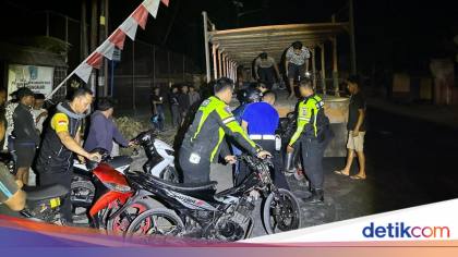 Remaja Balap Liar di Polman Tabrak Polisi Saat Dirazia, 36 Motor Diamankan
