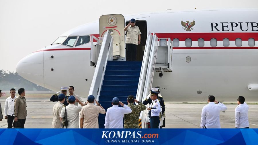 Prabowo Bertolak ke Sumatera Cek Penanganan Karhutla, Titik Awal di Riau