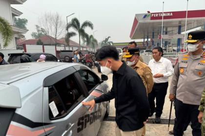 Wapres Gibran mendadak cek antrean BBM di Palangka Raya