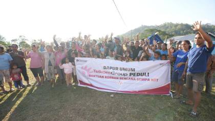 TelkomGroup Salurkan Bantuan Hingga Rp1,3 Miliar Pascagempa NTT