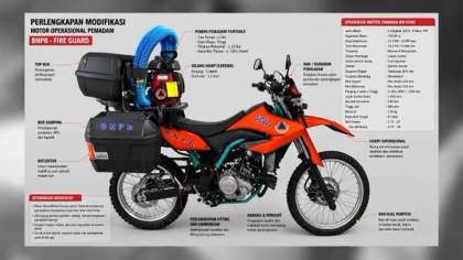 Spesifikasi Motor Trail Pemadam Karhutla Kiriman Prabowo