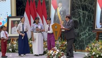 Momen Pramono Semringah Lihat Para 'Jawara' Literasi Anak Tampil di Balai Kota