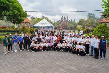 TP PKK Badung Rutinkan Jalan Sehat dan Cek Kesehatan Tiap Pekan