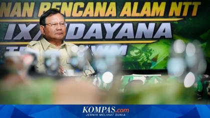 Imbauan Lengkap Prabowo soal Erupsi Anak Krakatau Sebarkan Abu Vulkanik