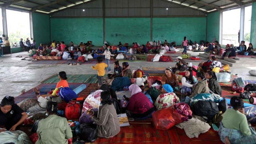 Aktivitas Gunung Sinabung Menurun, 650 Pengungsi Kembali ke Rumah