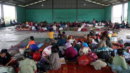 Aktivitas Gunung Sinabung Menurun, 650 Pengungsi Kembali ke Rumah