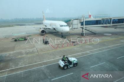 Asap Karhutla ganggu sepuluh penerbangan di Bandara Supadio Kalbar