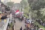 Aksi Mahasiswa di DPR, Massa Dari Tiga Kampus Tertahan di Bawah Flyover Semanggi