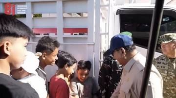 Momen Canda Prabowo dengan Bocah di NTT: Yang Dia Ingat Oke Gas