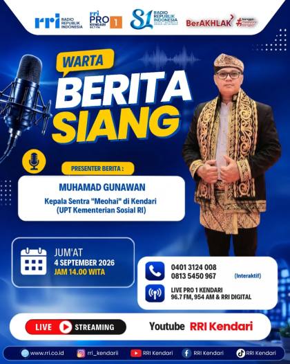 Semarak menuju HUT RRI ke-81,Tokoh Penting Sultra Turut Membaca Berita | LPP RRI