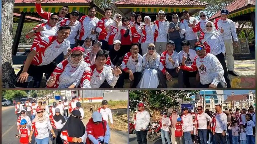 Kemeriahan Reuni Perak IKA Smansa Kendari 2001: Jalan Santai HUT SMAN 1, Games Seru di Pantai Nambo