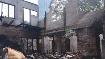 Penampakan 3 Rumah Ludes Akibat Kebakaran di Kebon Melati Jakpus
